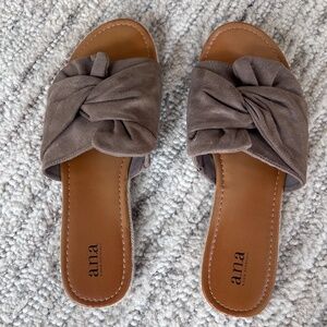 a.n.a. Beige Slide Sandal, 11M